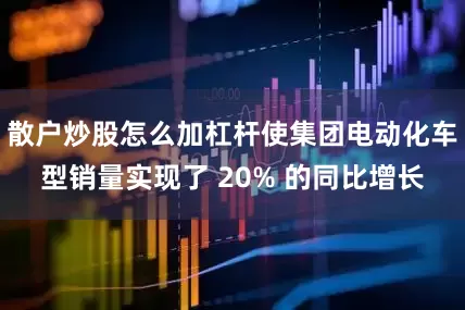 散户炒股怎么加杠杆使集团电动化车型销量实现了 20% 的同比增长